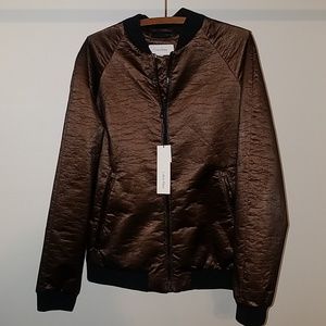Copper Calvin Klein Bomber Jacket